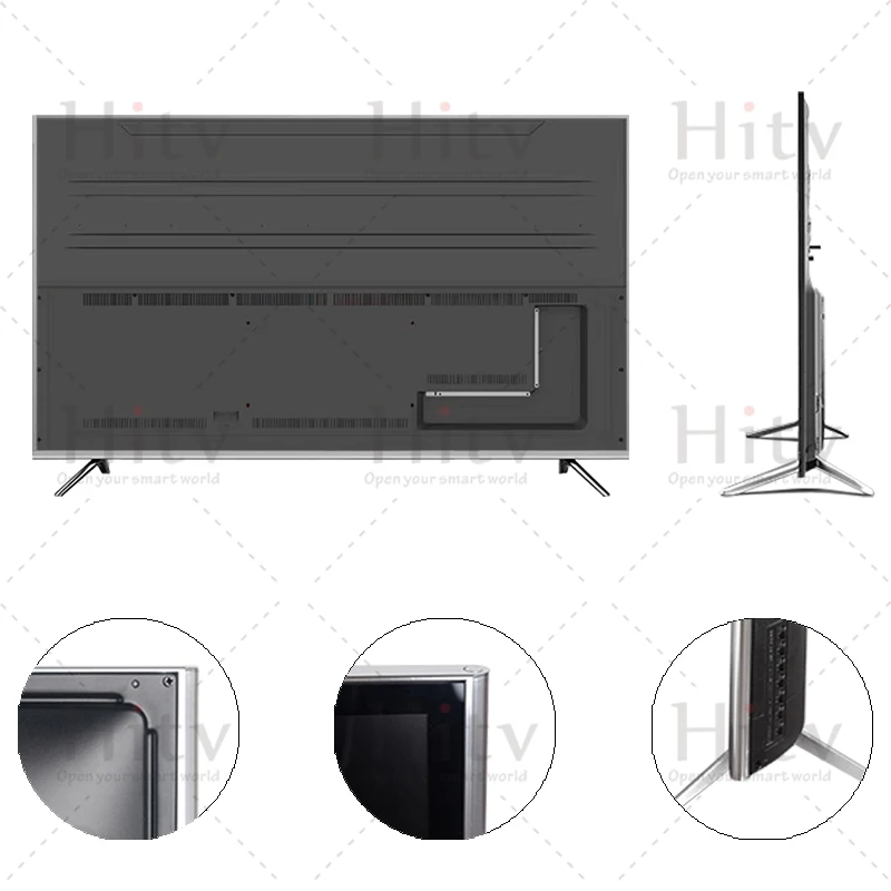 تلفزيون مزدوج من الزجاج المقسى 55 بوصة تلفزيون ذكي 55 بوصة 4K Ultra HD LED Tv #3