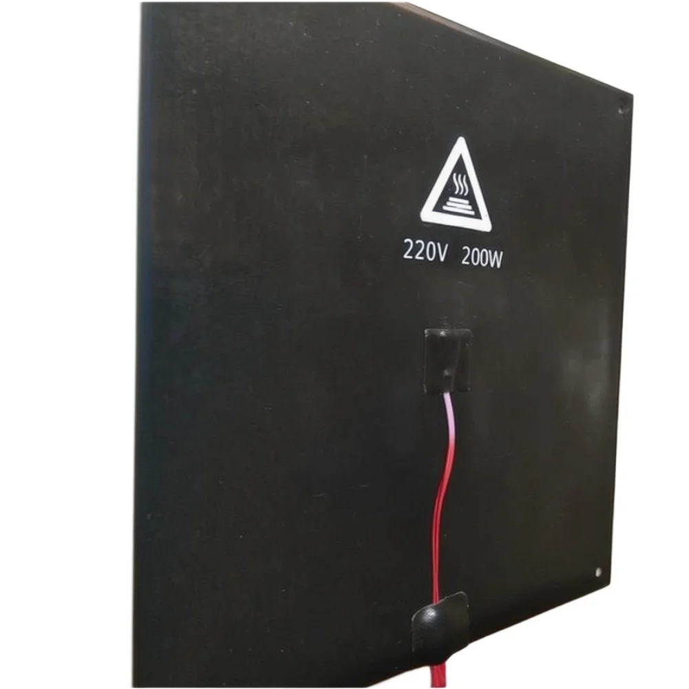 Silicone-Coated Heated Bed 200x200mm for Creality 3D Printers 24V 220W 3mm Aluminum Plate with 240mm Hole Spacing