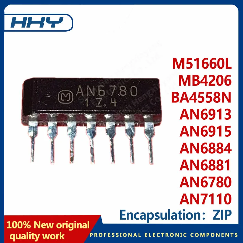 

10PCs an6780 an7110 m51660l mb4206 ba4558n an6913 an6915 an6884 an6881 zip