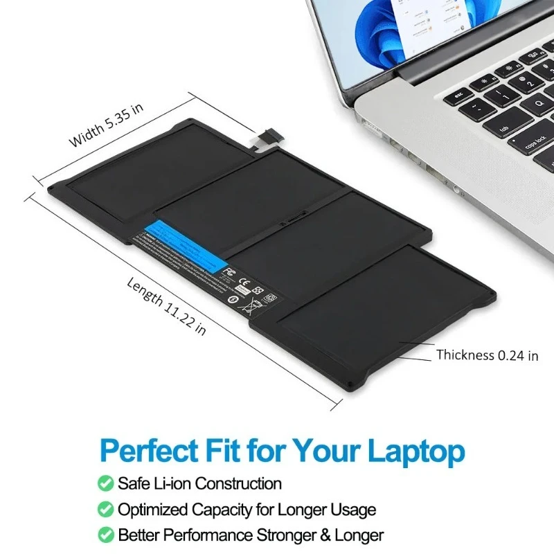 New Laptop Battery A1496 For Apple MacBook Air 13