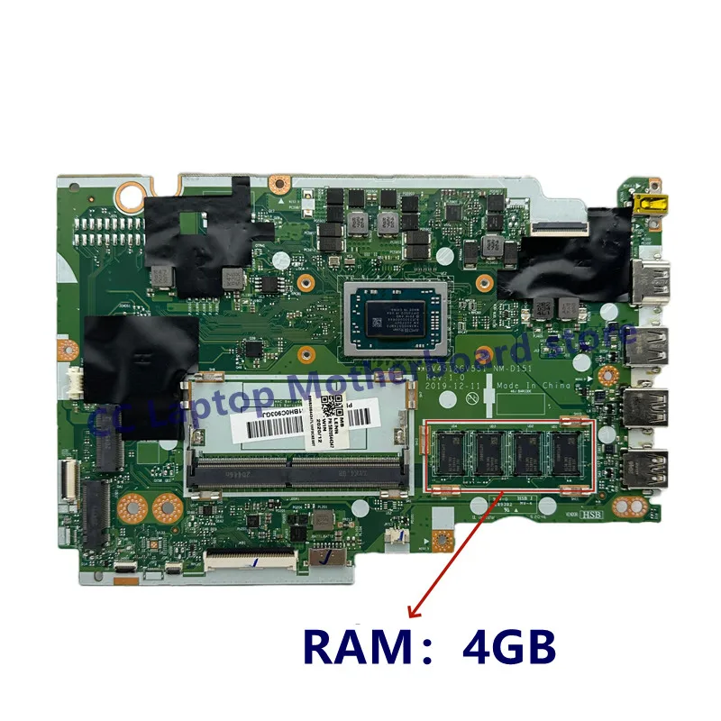 NM-D151 Für Lenovo IdeaPad V14-ADA V15-ADA Laptop Motherboard Mit 3020/3050/R3/R5/R7 CPU RAM: 0GB/4GB 100% getestet Funktioniert Gut