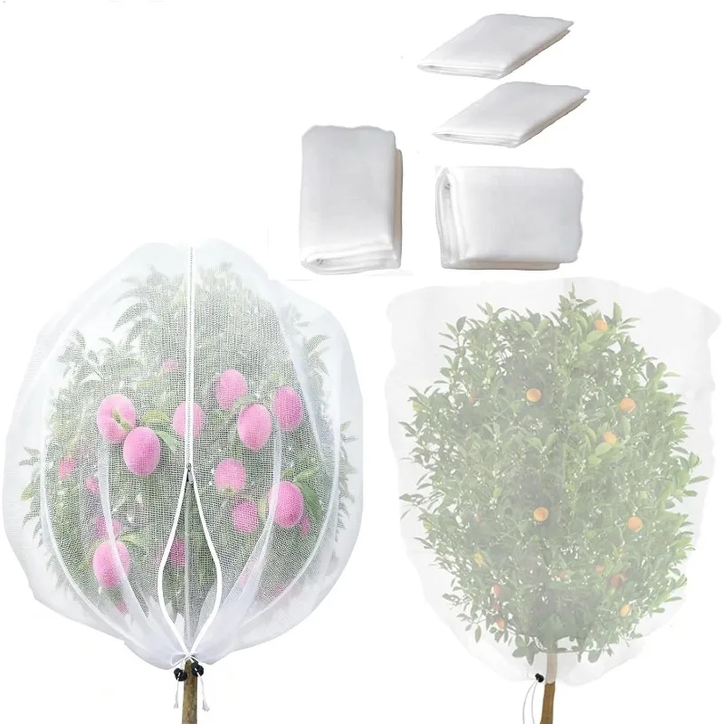 

A03F-Птичья москитная сетка, садовая сетка, барьер для вредителей, крышка для растений, 6 упаковок для защиты овощных растений в патио