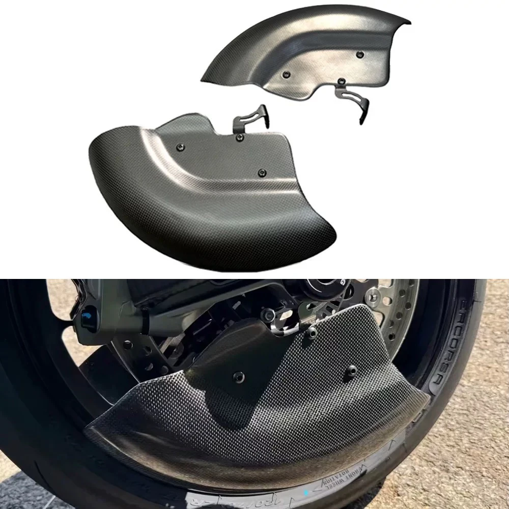 

Motorcycle Accessories Universal Brake Disc cover For Ducati V2 V4 V4R 2018-2024 3K Protection Carbon Wheel Kit Air Deflector