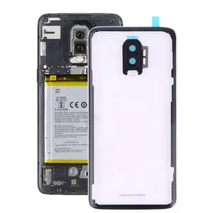 Bilashmart OnePlus 6T Battery Back Cover with Camera Lens Phone Parts Rear Housing Case Replacement