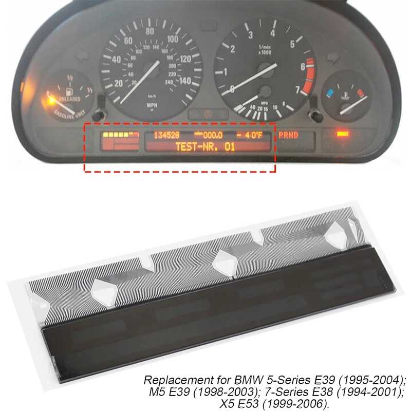 

Direct Replacement LCD Screen Display Navigation Radio for BMW 5-Series E39 7-Series E38 X5 E53 for Pixel Missing Repair