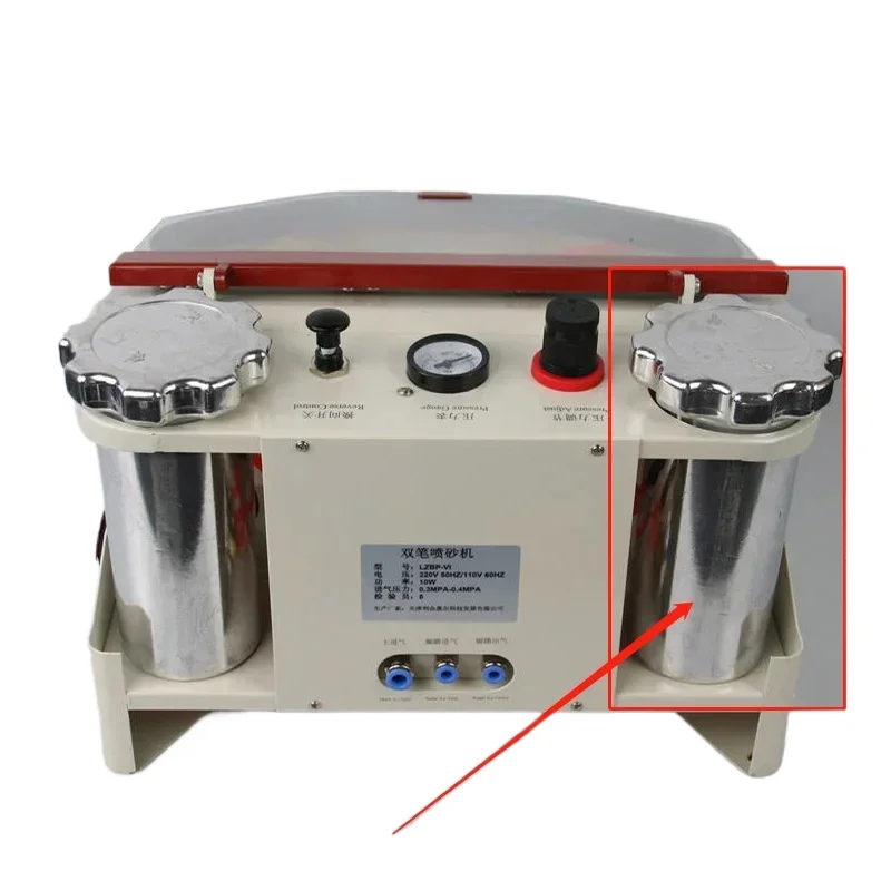 Dental Accessories for Sandblaster Double Pen Alumina Sandblasting Machine Accessories Sandblasting Bucket Sandblasting Pen