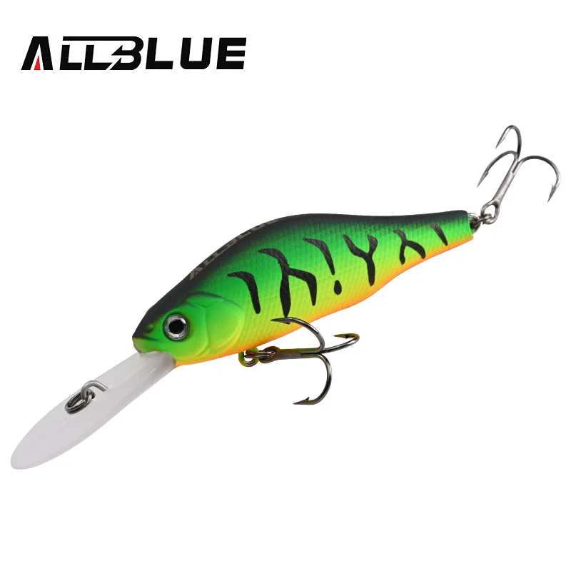 ALLBLUE HUNCH 70SP DR Professioneller Angelköder 70 mm 10 g Suspend Wobbler Minnow Tiefe 1,5-2 m Bass Pike Kunstköder Tackle
