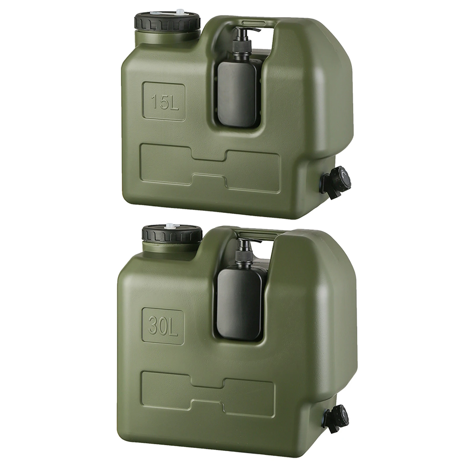 15/30L Tragbarer Camping-Wasserkrug mit Zapfhahn und Seifenspender, BPA-freier Wassertank für Outdoor-Camping und Auto – Detail 10