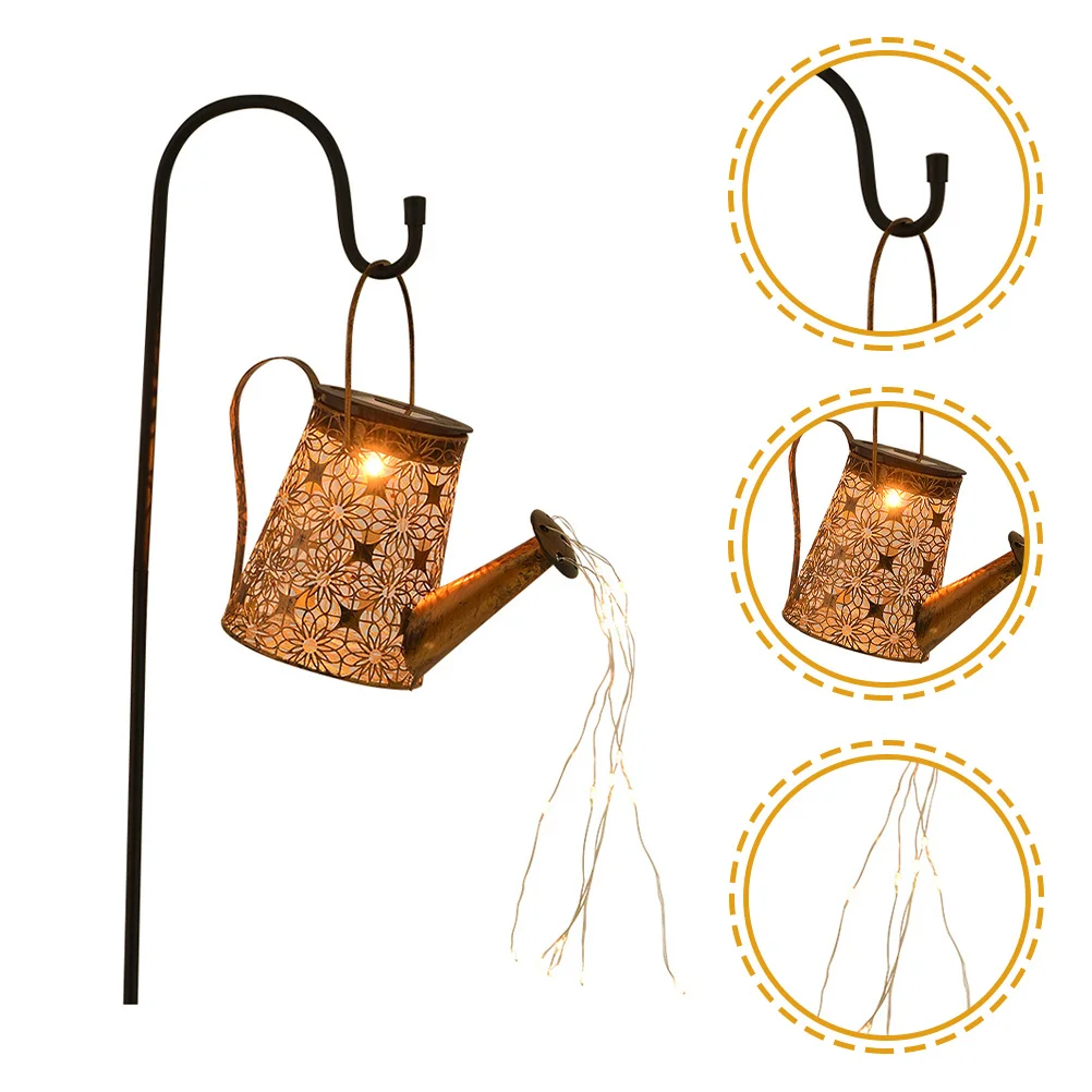 

Solar Kettle Light Outdoor Solar Lawn Lamp Bright Warm Lighting for Garden Pathway Walkway Decorative Landscape Illumination