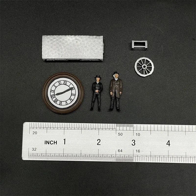 1:64 Scale Back To Ehe Future 3 Bell Tower Version Doll Miniature Human Model Decoration Display Collectible Toy Gift Souvenir