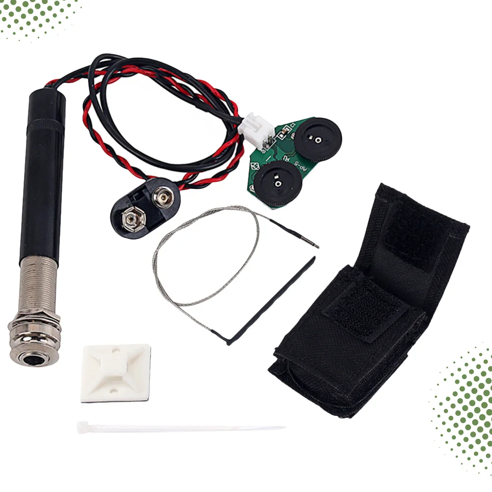 Pastilla de Control de volumen, preamplificador de ajuste de tono para guitarra acústica, instalación oculta, conector Endpin, pastilla de bajo activo piezoeléctrico