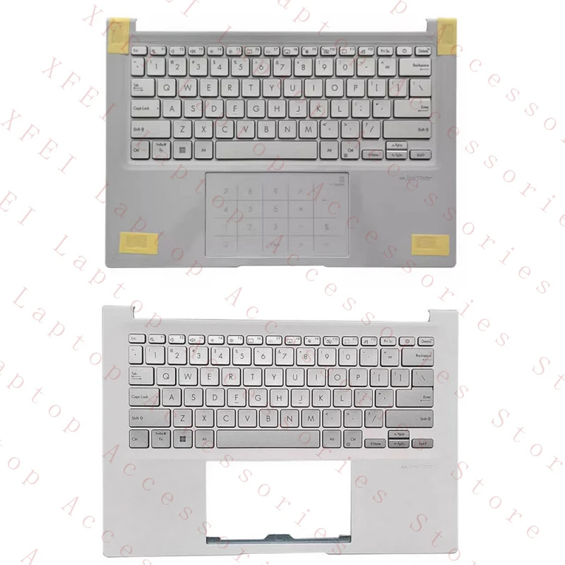 

F For ASUS Pro ADOL14Z X1403V ADOL14V 2023 Keyboard Palmrest /Touchpad Silver