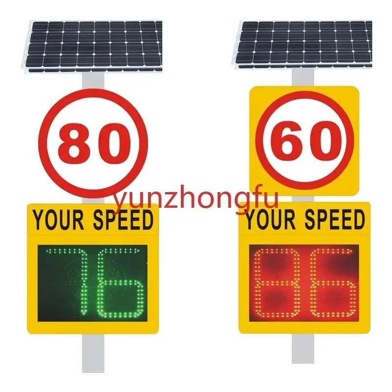 

Variable Measuring Powered Warning Board Traffic Limit Signs Display Led Solar Radar Speed Sign