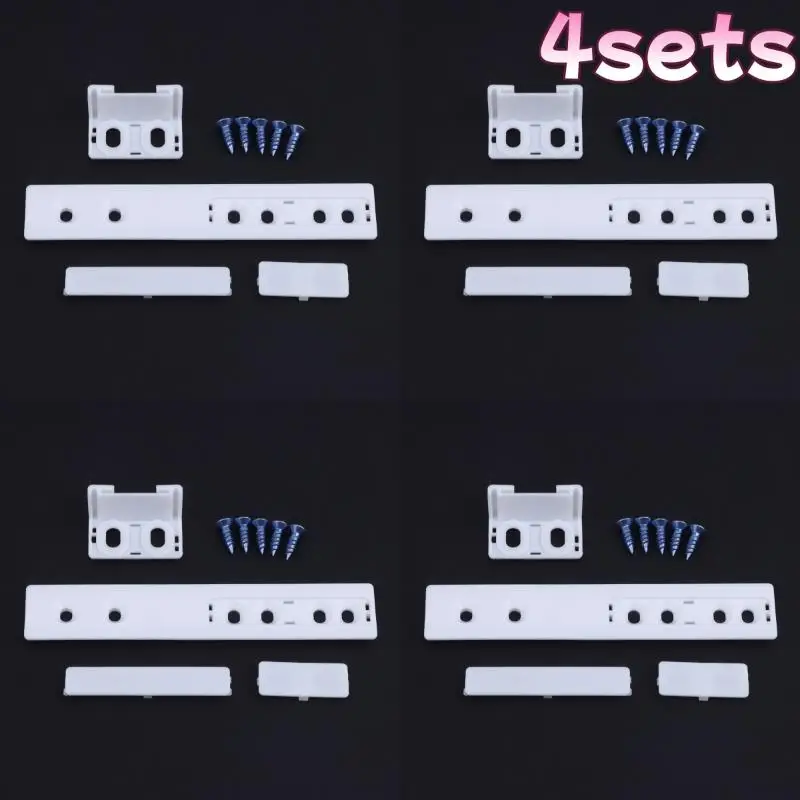 1/4 Sets Refrigerator Door Sliding Guide For Electrolux/Siemens/ Built-in Fridge Door Slide Rail Mounting Kit