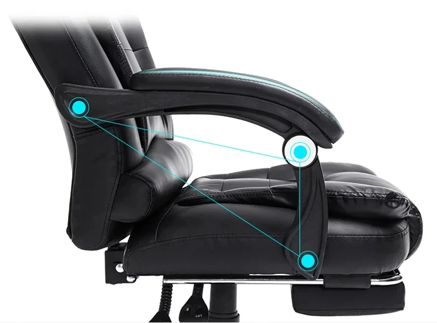 Office Boss Chair Ergonomic Computer Gaming Chair Internet Cafe Seat Household Reclining Seven-point massage Chair With Footrest