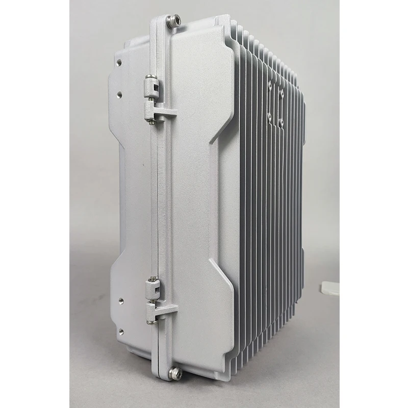 Die Cast Aluminum Anti-Drone Enclosure Box IP67 Outdoor Telecom Communication Electrical Cabinet Empty Box for Security Systems