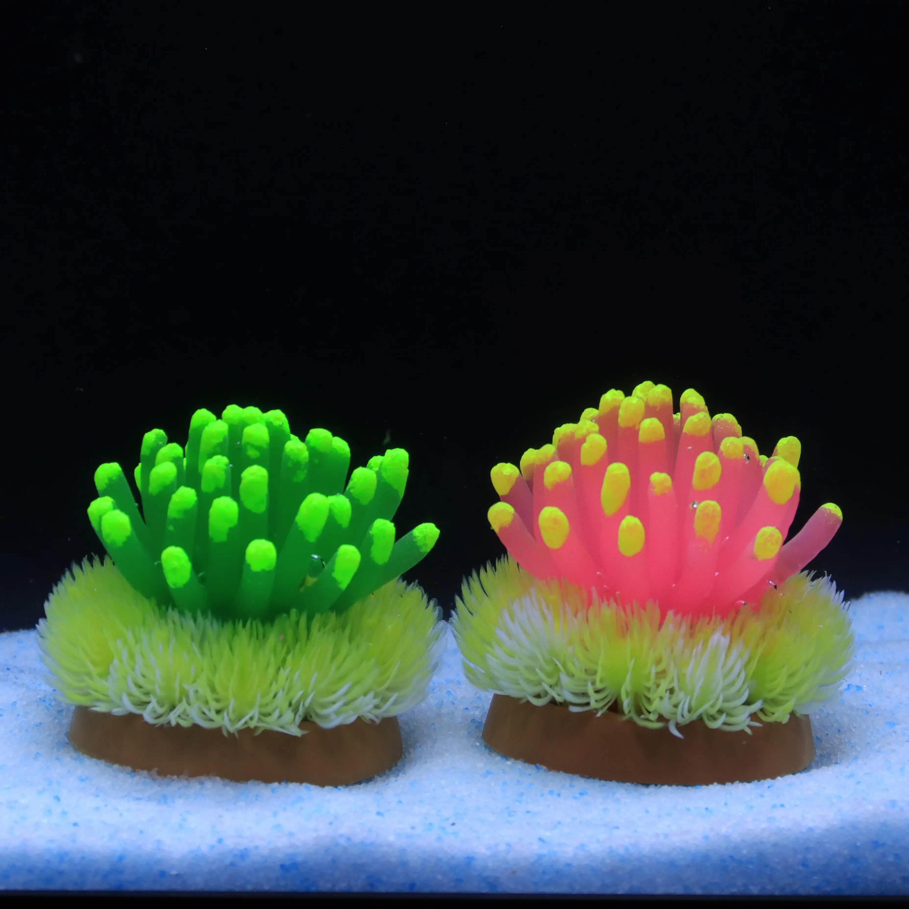 Lebhafte Silikon-Meerigel-Seestern-Aquarium-Ornament – ungiftige TPU-Korallenriff-Dekoration für Aquarien, langlebig und sicher für