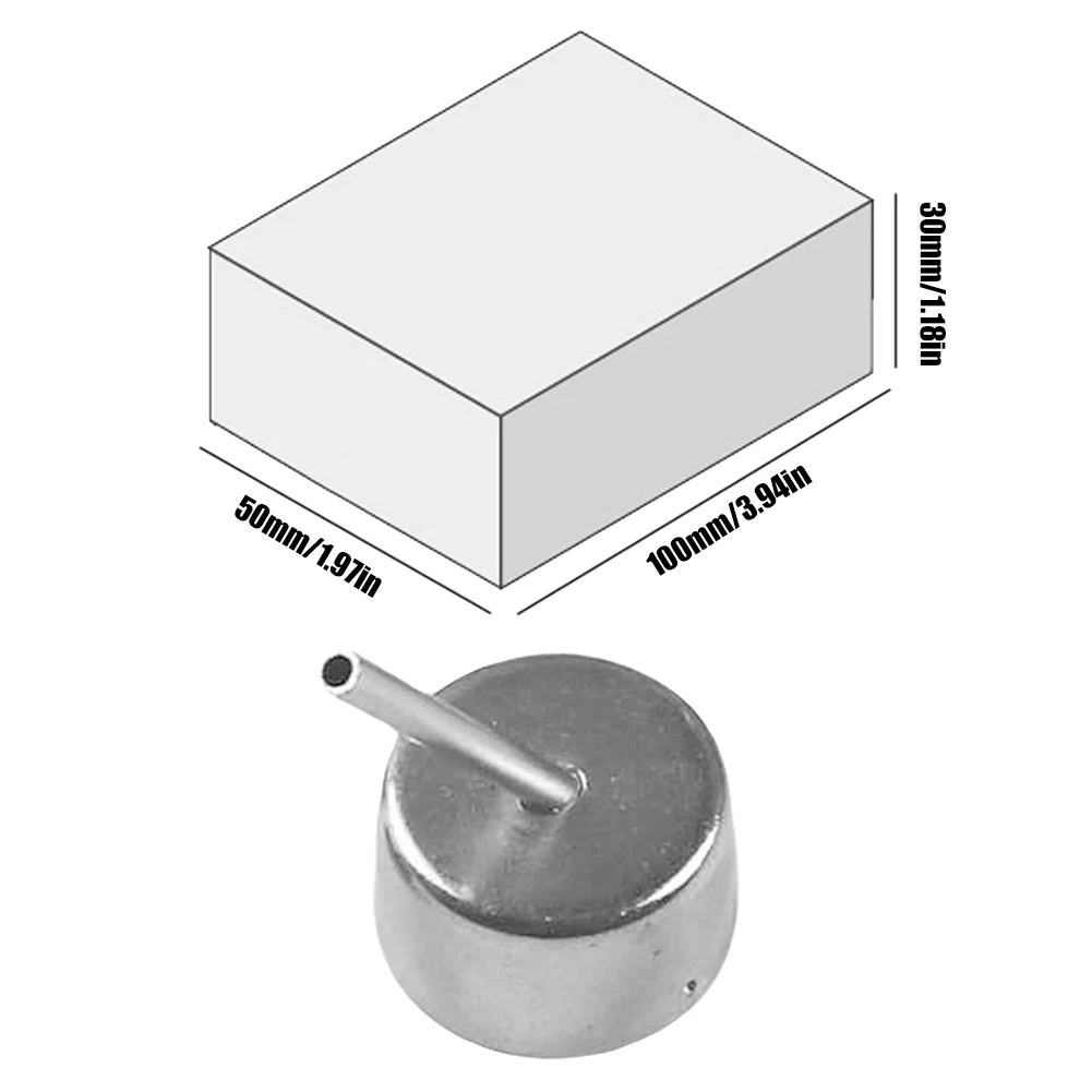 Boquilla de soldadura de ángulo curvo de 3-10Mm y 45 grados, funda para boquilla de pistola de calor para Estación de Reparación de aire caliente 858/858D