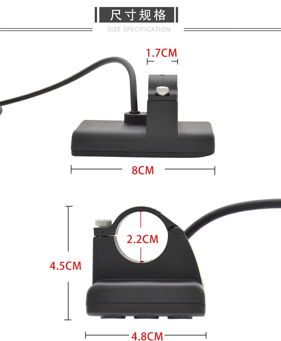 S866 NFC Waterproof 6‑Pin Dashboard, E‑Bike Electric Scooter Speed Assist Display