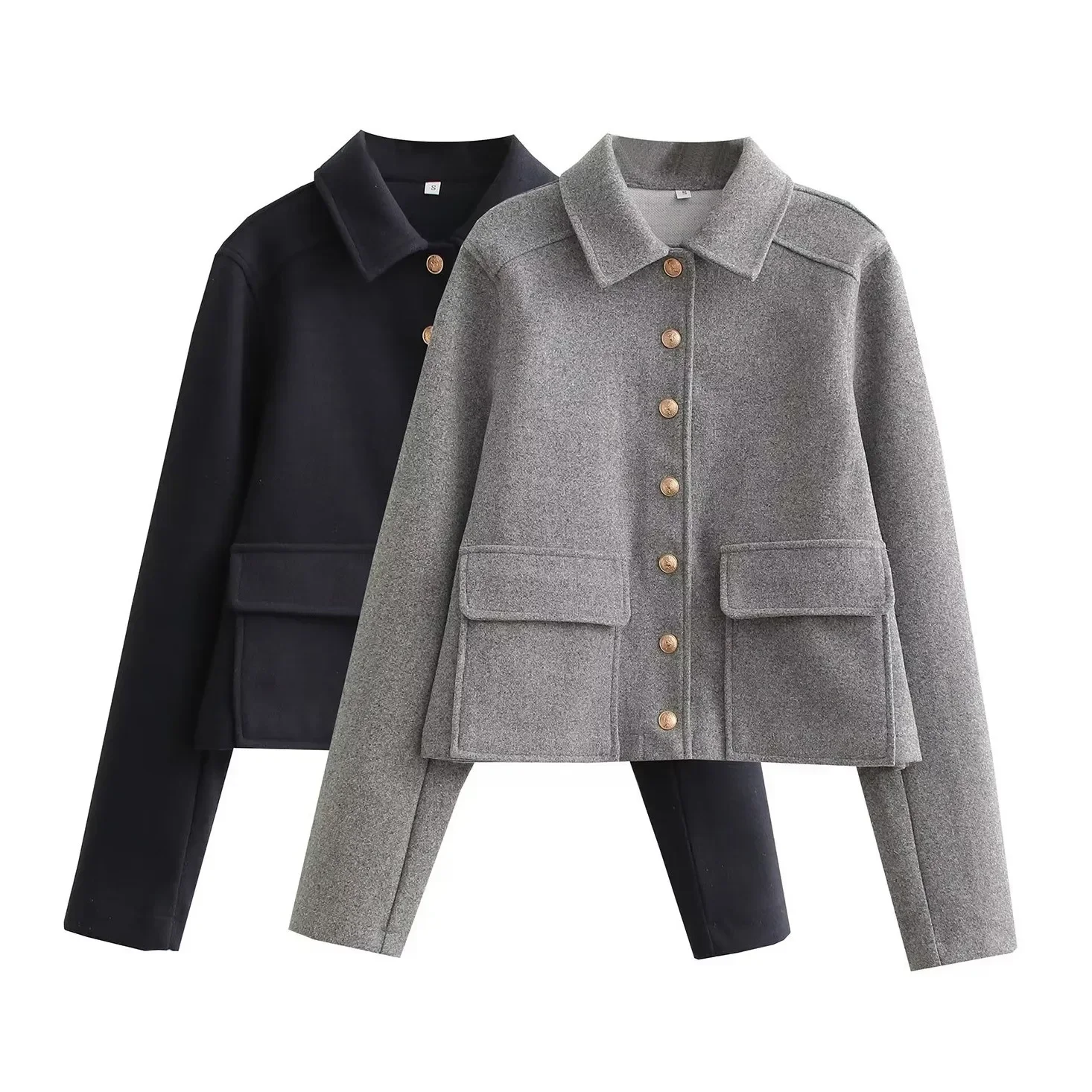 Blazer en cachemire imbibé pour femme, vêtements en laine optique, veste chaude, manteau décontracté pour fille, vêtements de travail d'affaires, chaud, hiver