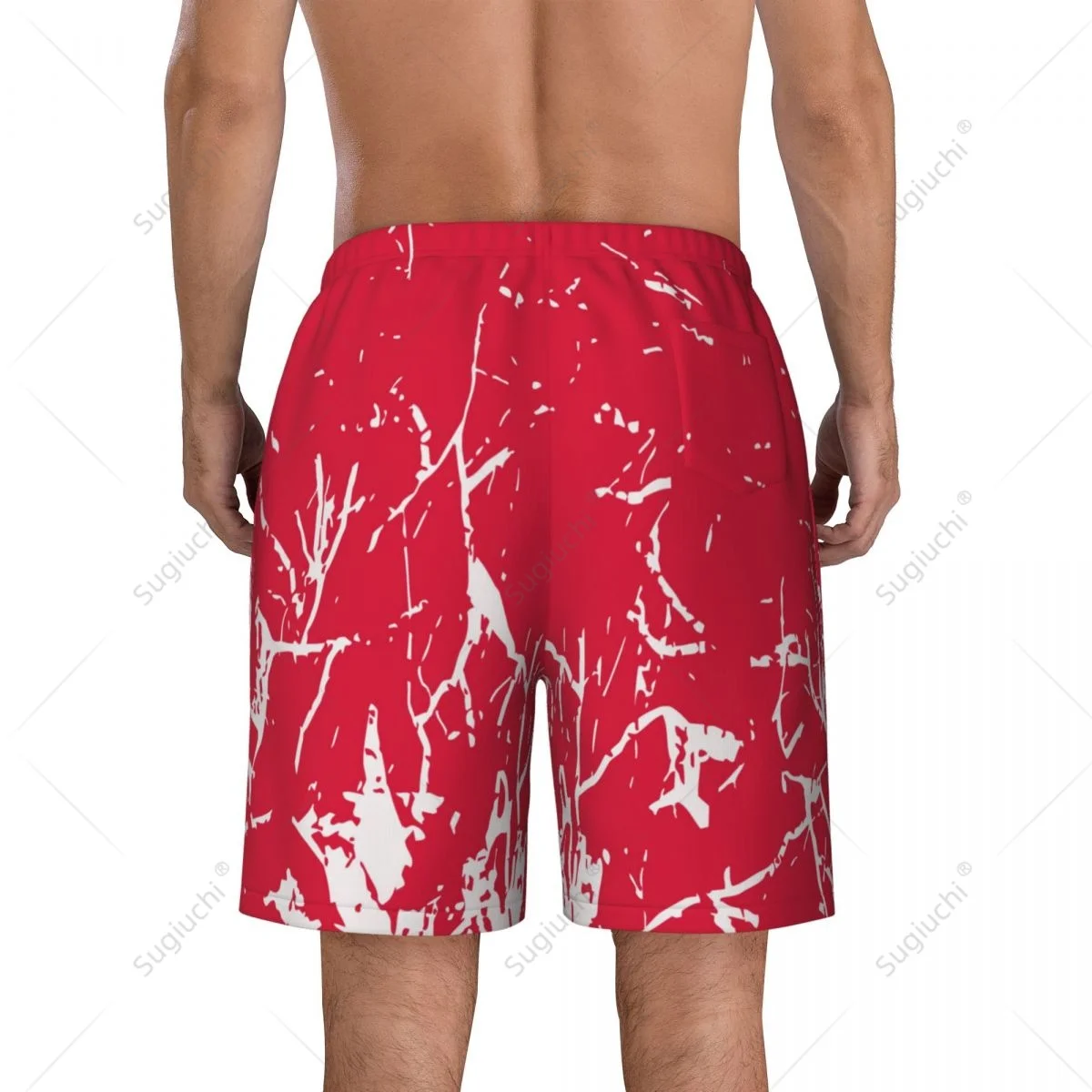 Men's Nepal Flag Beach Pants Board Shorts Surfing Boys Soccer Cycling Swimwear Running Polyester