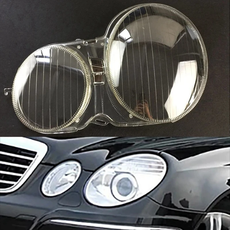 For Mercedes-Benz W210 E200 E220 E230 E350 1995-2003 Head Light Cover Lens Transparent Lampshade Headlight Shell