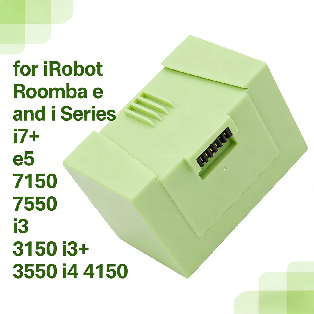 

High Capacity 5000mAh 14.4V Battery for iRobot Roomba i7 i3 i4 E5 E6 Models 7150 7550 e5150 e6198 Replacement Parts