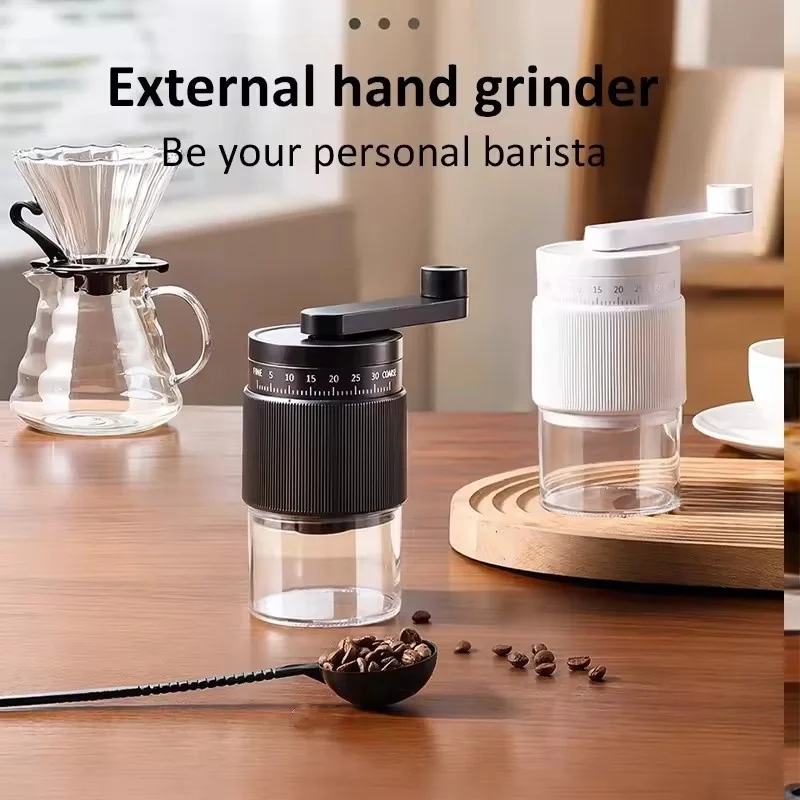 

2025Manual Coffee Grinder 35 Adjustable Settings Handheld Coffee Bean Grinder Mill with Ceramic Burr Coffee Espresso Accessories
