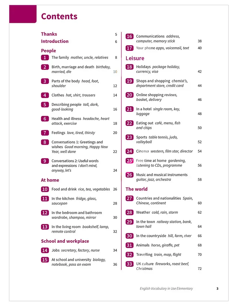 Vocabolario inglese in uso Libro elementare con risposte e e eBook migliorato 3a edizione 9781316631522