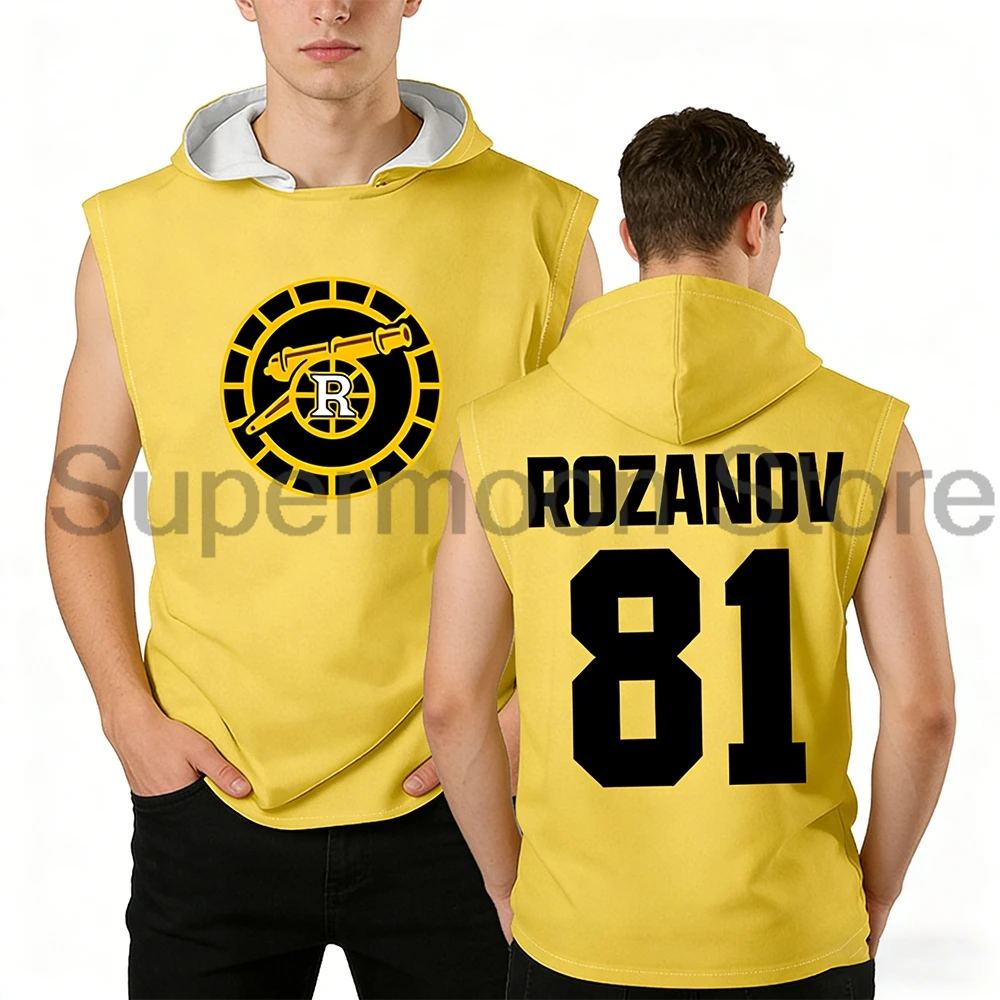 Rozanov 81 Heated Rivalry Merch Sudadera sin mangas con capucha para mujer y hombre, camisetas sin mangas con capucha, chaleco deportivo unisex para gimnasio