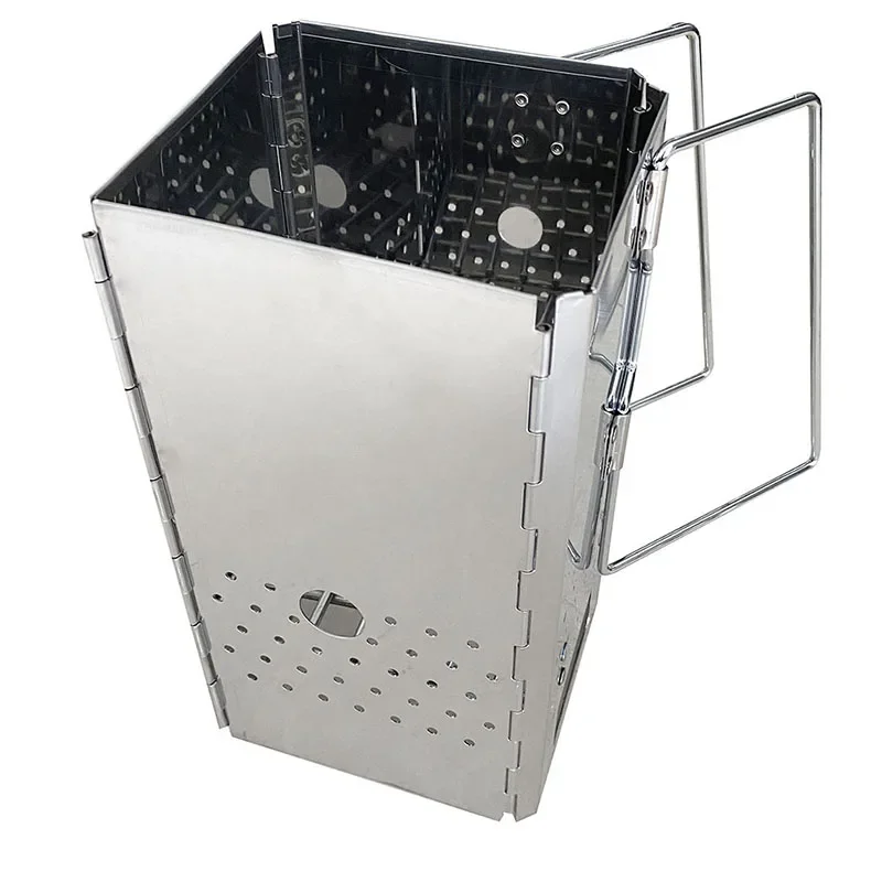 Outdoor B BBQ  Thickened Stainless Steel Folding Point Carbon Furnace