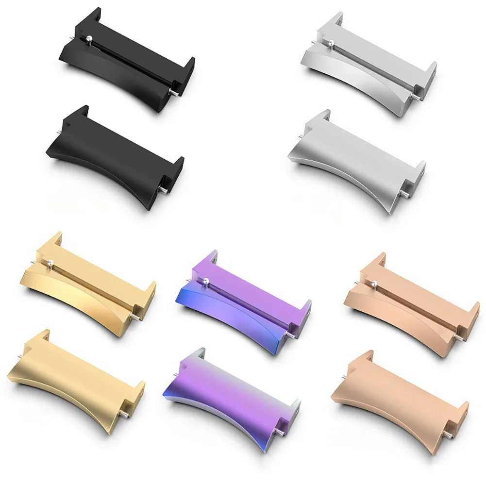 Universal Watchband Connector Stainless Steel 1 Pair Metal Watch Connector Eear Acupuncture for Samsung Galaxy Series