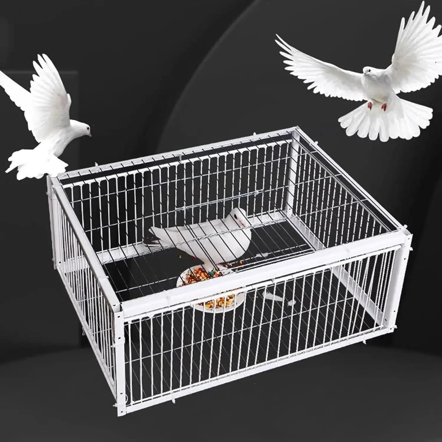 Pigeon Trap Cage Bird Supplies Pigeon Coop Bird Cage for Racing Pigeons Farms Garages Meat Pigeons Gardens 15.75