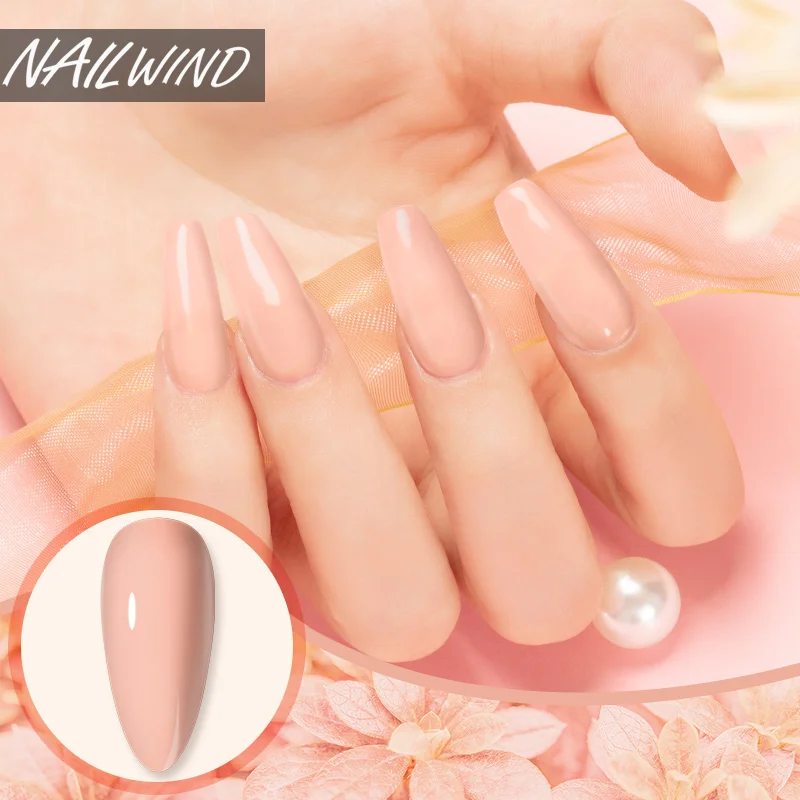 NAILWIND เล็บชุด8Ml เจลเคลือบกึ่งถาวร UV LED Esmaltes Top ยาเคลือบเล็บเจลชุดเครื่องมือเล็บเล็บ