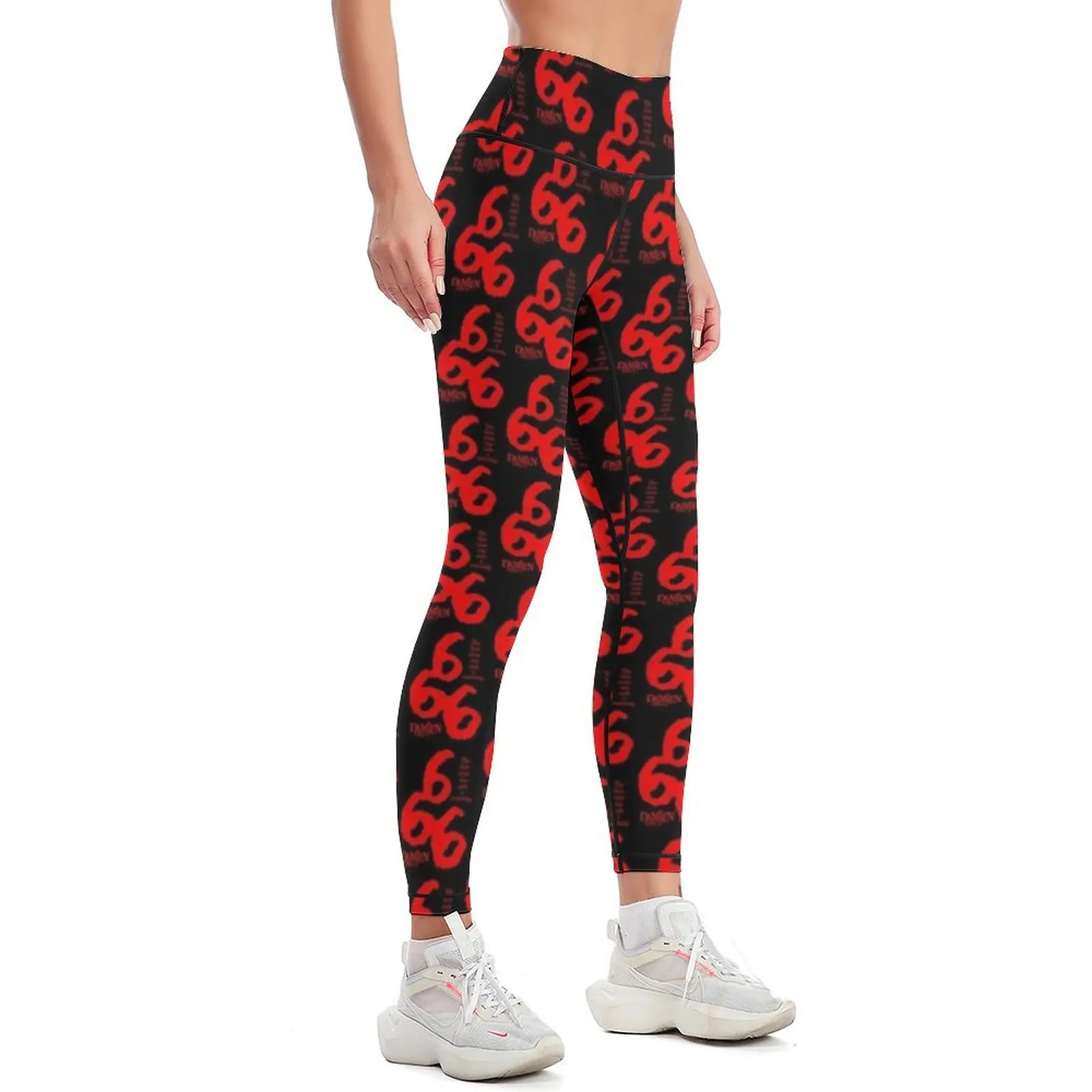 Damien Előjel II - 666 legging Anyaállat Bokavédő nadrágot Nők sportwear gym's sportswear womens legging