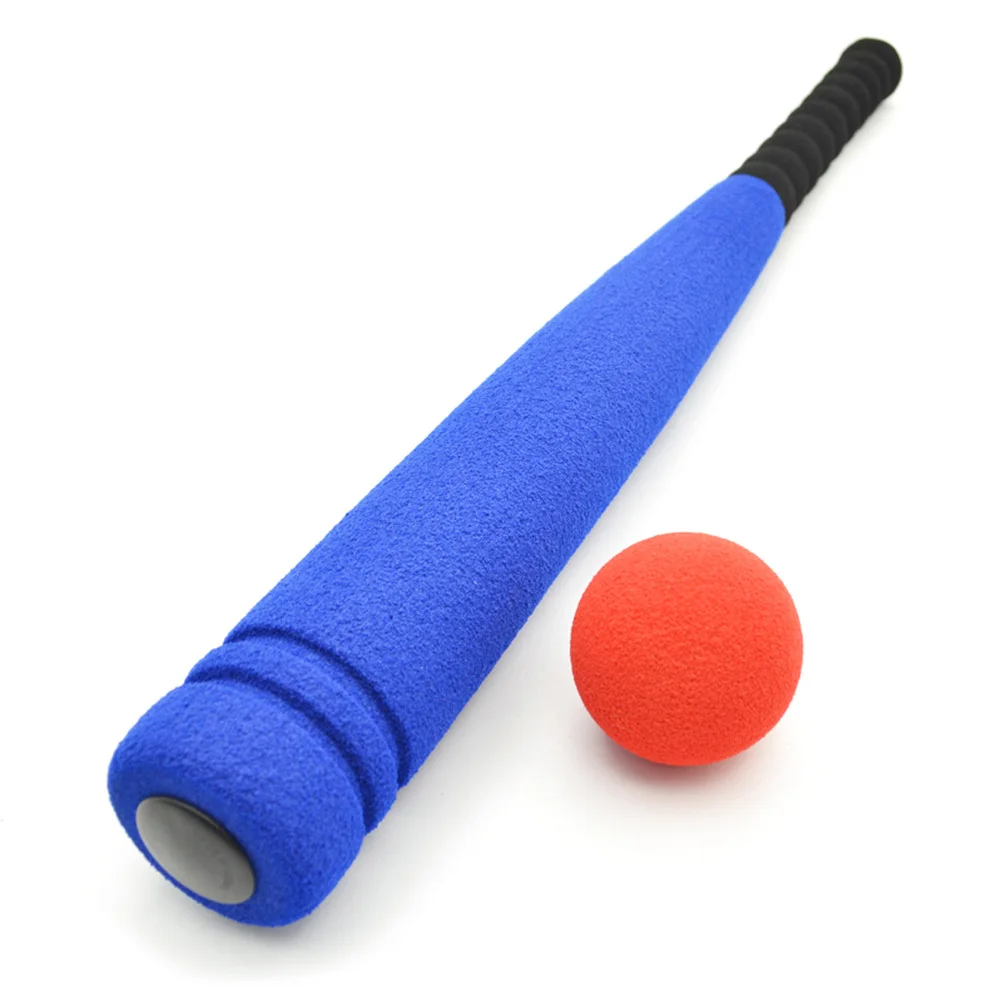 Kids Foam Baseball Bat Ball Set Safe Lightweight Sports Kit Outdoor Use Enhance Skills Blue Random Ball Baseball Bat