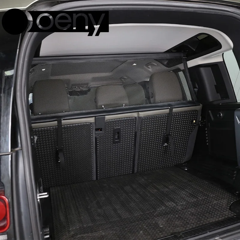 Fit For Land Rover Defender 110 2020-2022 Car Modeling Trunk Safety Isolation Protective Netting Pet Fence Netting Car Accessori