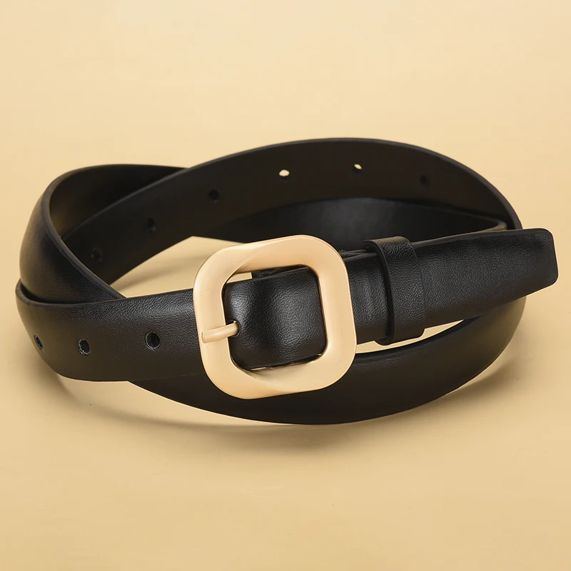 ใหม่ผู้หญิงสแควร์หัวเข็มขัดกระโปรงเสื้อกันหนาวอุปกรณ์เสริมแฟชั่นอินเทรนด์ผู้หญิงของขวัญวันเกิดขายส่ง