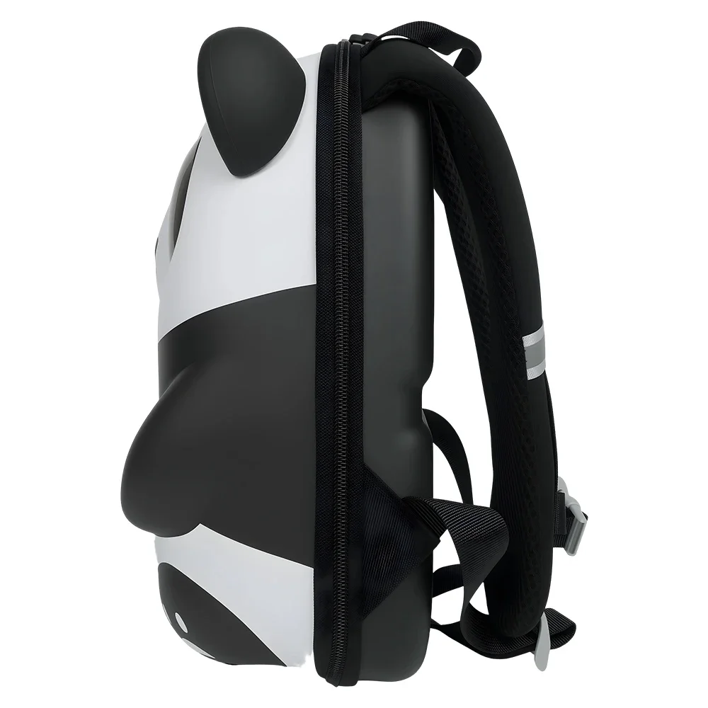 Hard Shell Panda Backpack for Girls, Bluetooth Linked DIY Programmable Full Color LED Eyes Screen, Casual Small Shoulder Daypack