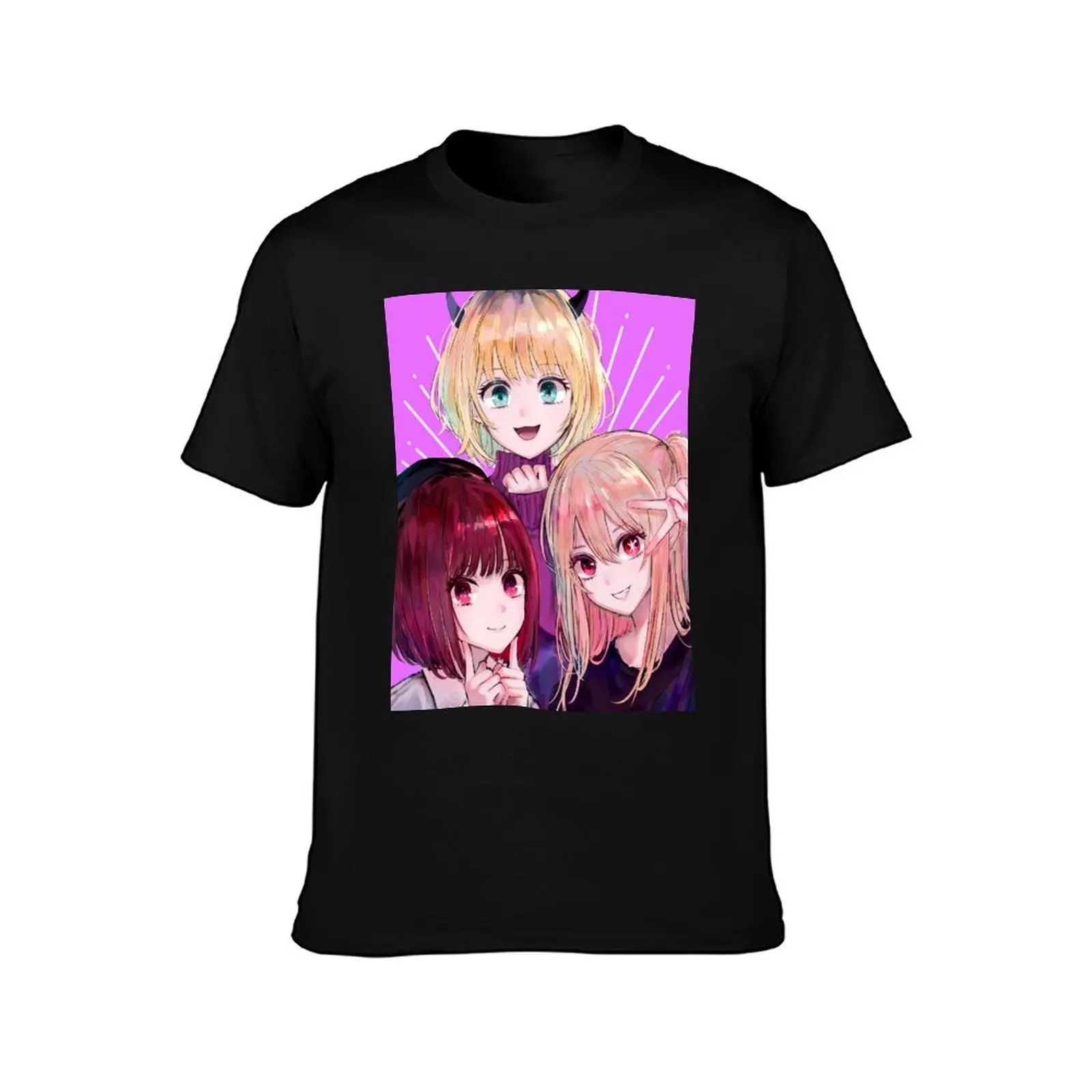 Arima Kana Hoshino Ruby MEM-Cho T-Shirt Summer Casual Cotton Tee Oversized Streetwear Tops Vintage Graphic Print 100% Cotton