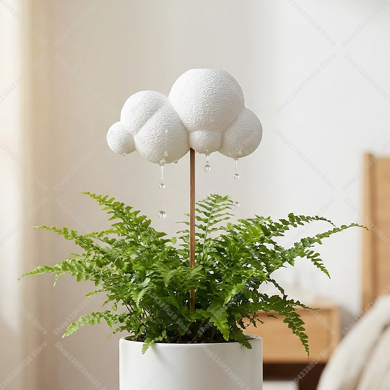 Cute Cloud Self-Watering Stake for Potted Plants Plant Watering Device for Succulents/Flowers