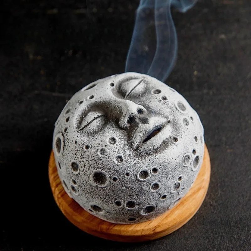 

Moonlight Incense Burner Backflow Incense Living Room Decorations Aromatherapy Decorations