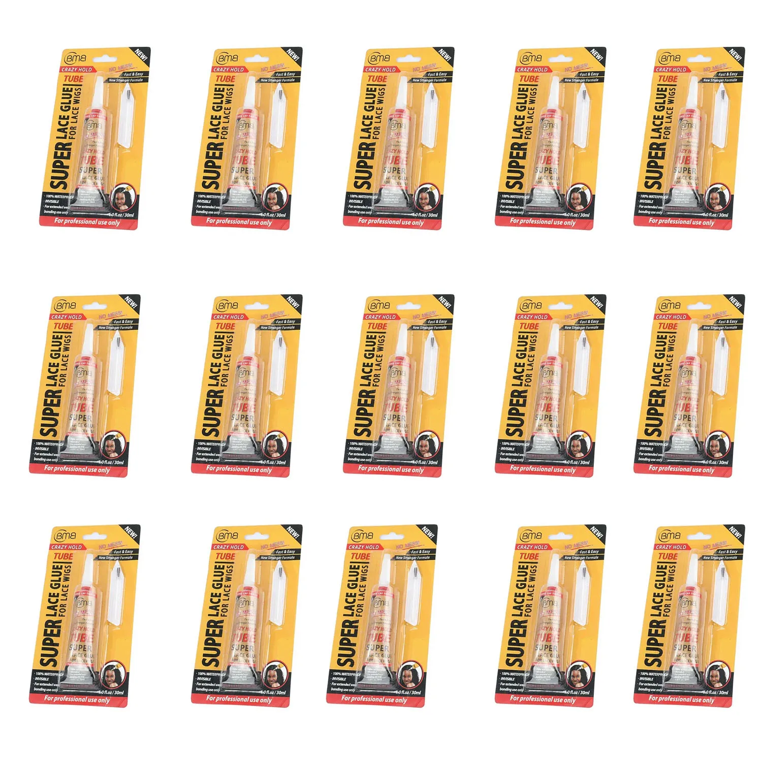 5/10/15/20 piezas BMB Super pegamento de encaje para pelucas de encaje pegamento adhesivo Invisible impermeable reemplazar adhesivo pegamento para el cabello de sujeción fuerte 30ml