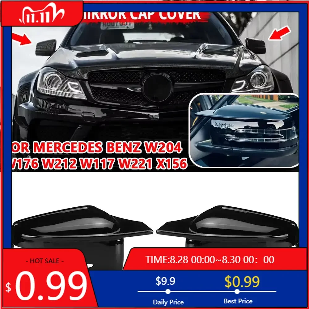 

Interior Stickers For Mercedes Benz W176 W246 W212 W204 C117 X156 X204 W221 CLA GLA Replacement Class Rearview Side Mirror Cover