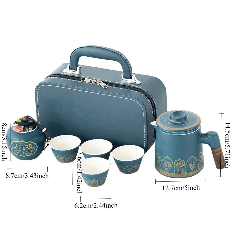 

Outdoor Travel Tea Set Small Set Portable Kung Fu Tea Set Kuaike Cup Business Gifts Holiday Gifts
