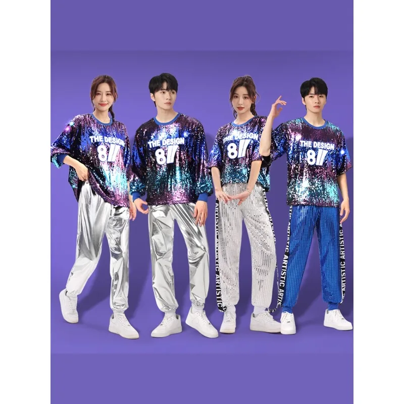 

New Clothing Men's and Women's Adult Suits, Jazz Dance Uniforms, Cheerleaders, Modern Dance Sequins, Performance Uniforms