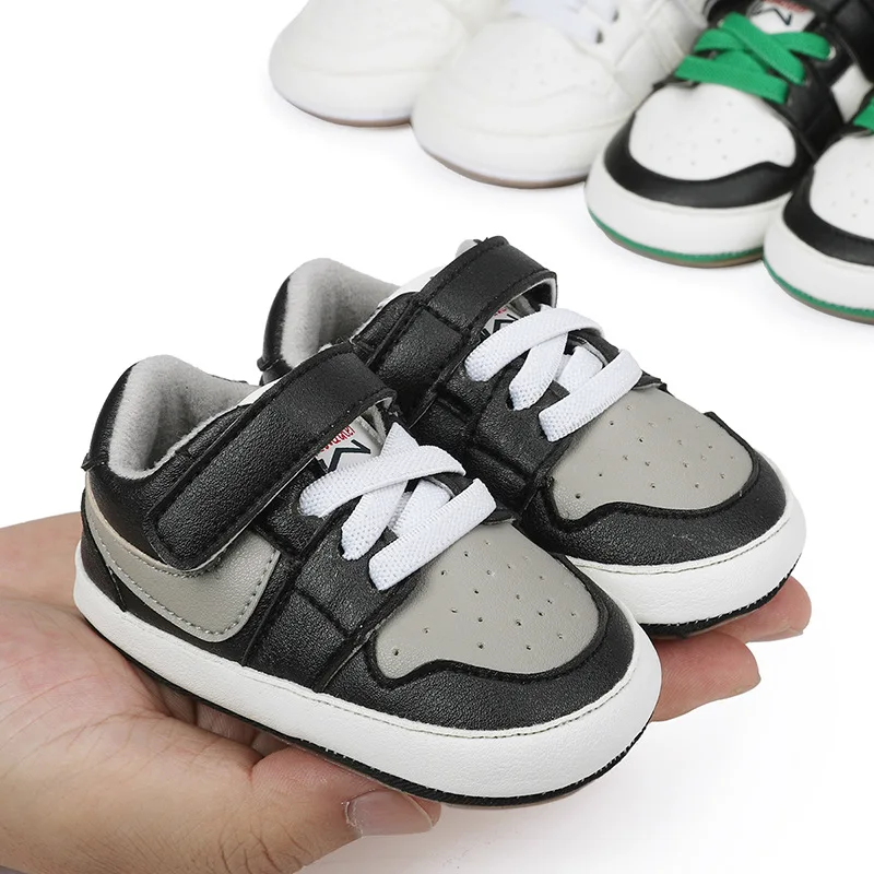 Chaussures décontractées en toile de coton pour bébés garçons, semelle souple, chaussures de marche pour nouveau-nés et tout-petits