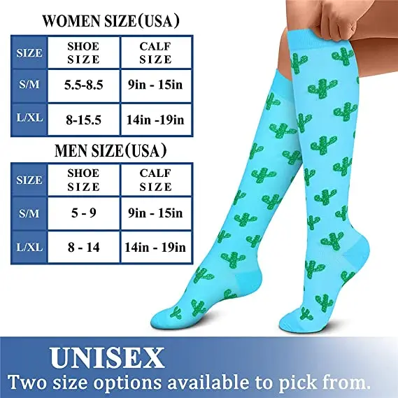 3/6 Pairs Free Shipping Compression Socks Women Medical Nursing Socks Varicose Veins Nurse Compression Socks For Sport Socks