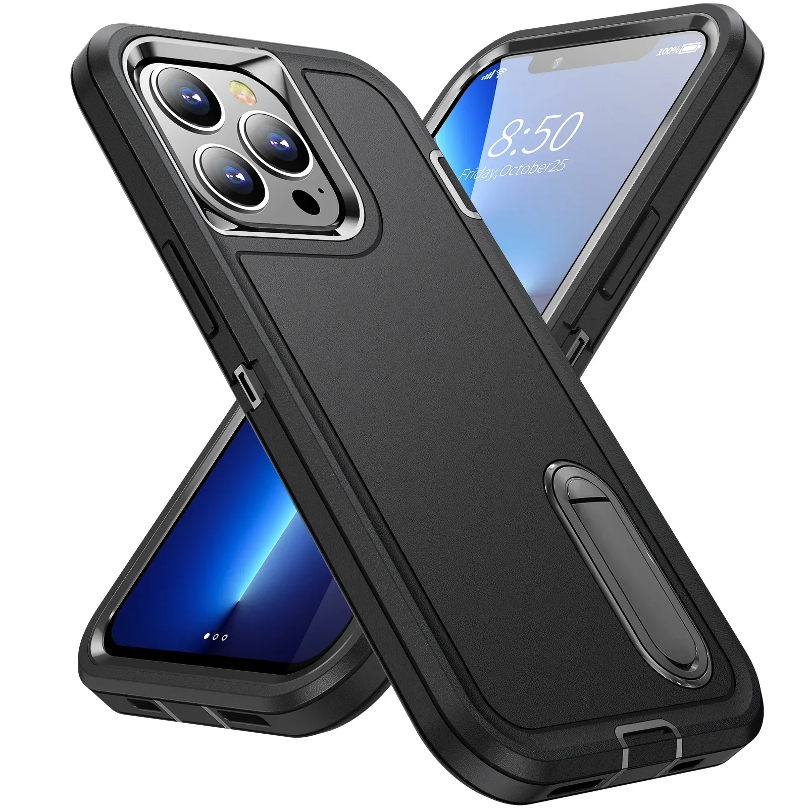 Hülle für iPhone 18 Pro Max 17e 17 Pro Max 16 Pro 15 14, robuste Stoßdämpfung, vollständiger Körperschutz, Silikon-Gummi-Cover – Detail 10