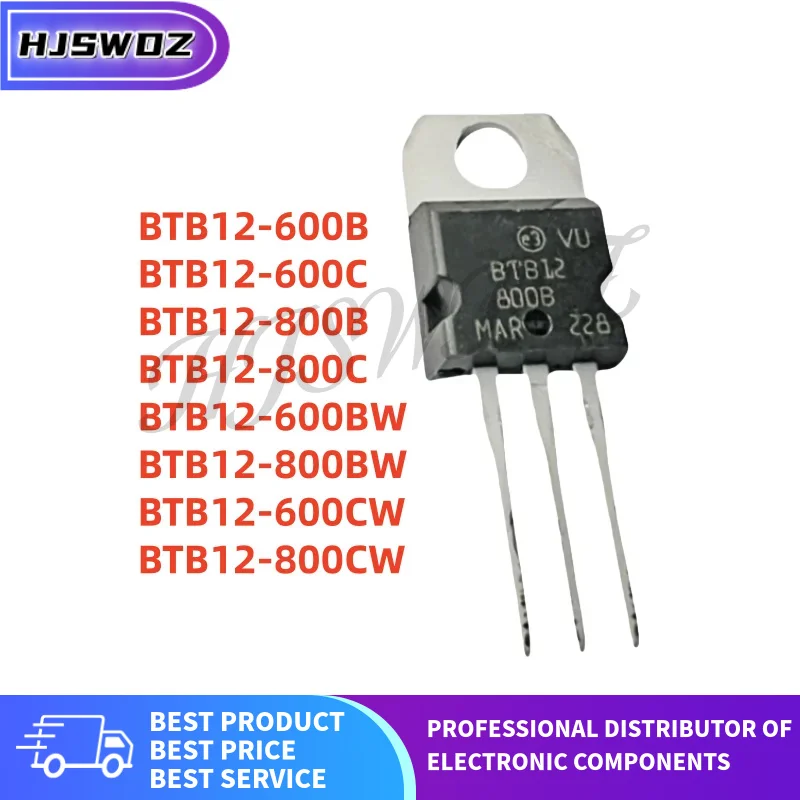10Pcs/LOT BTB12-600C BTB12-600B BTB12-800C BTB12-600BW BTB12-800B BTB12-800BW BTB12-600CW BTB12-800CW BTB12 TO-220 New